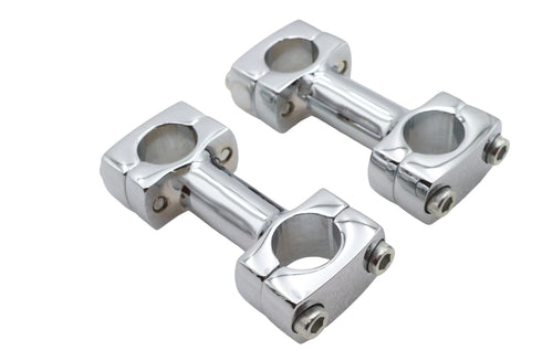 Paughco 3 inch Dog Bone Riser Set Chrome - 25-2158
