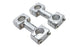Paughco 3 inch Dog Bone Riser Set Chrome - 25-2158