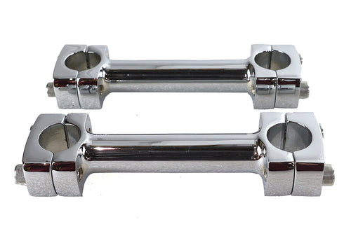 Paughco 5 inch Dog Bone Riser Set Chrome - 25-2159