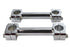 Paughco 5 inch Dog Bone Riser Set Chrome - 25-2159