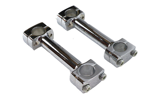 Paughco 5 inch Dog Bone Riser Set Chrome - 25-2159