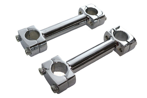 Paughco 5 inch Dog Bone Riser Set Chrome - 25-2159