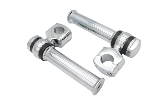 MCM 5-1/4 inch Offset Dog Bone Riser Set Chrome - 25-2160