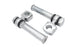 MCM 5-1/4 inch Offset Dog Bone Riser Set Chrome - 25-2160