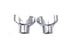 MCM 1.7 inch Buffalo Riser Set Chrome - 25-2187