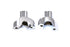 MCM 1.7 inch Buffalo Riser Set Chrome - 25-2187
