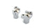 MCM 2-1/8 inch Buffalo Riser Set Chrome - 25-2188