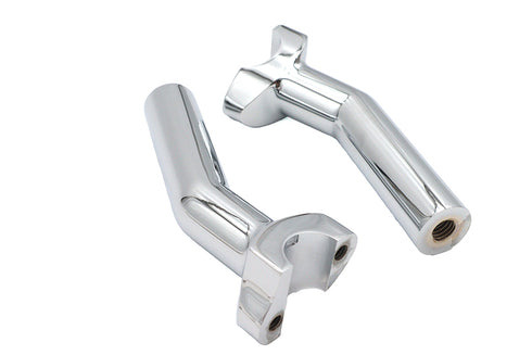 MCM 5-1/2 inch Pullback Riser Set Chrome - 25-2190