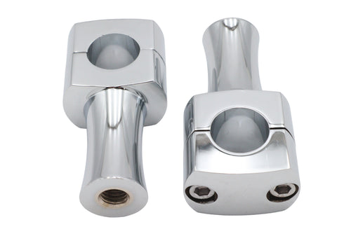 MCM Chrome 3 inch Domed Riser - 25-2207