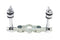 V-Twin Flanders Spring Fork Riser/Tree Kit - 25-2217