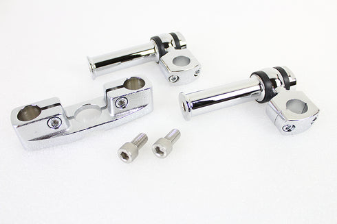 V-Twin Spring Fork Tree with 4-1/4 inch Riser Kit Chrome - 25-2218