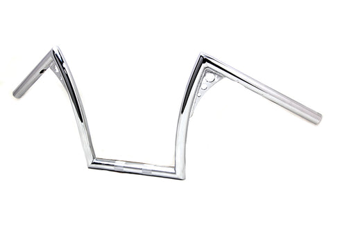 MCM 12 inch Pirate Z-Bar Handlebar Chrome - 25-3254