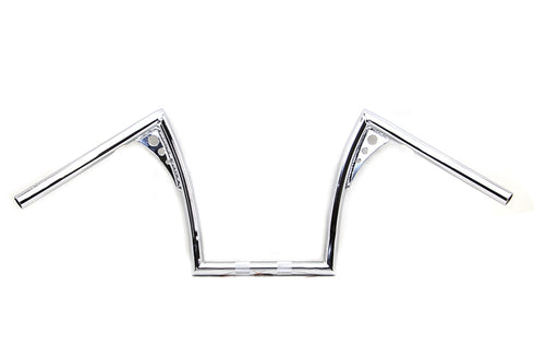 MCM 12 inch Pirate Z-Bar Handlebar Chrome - 25-3254