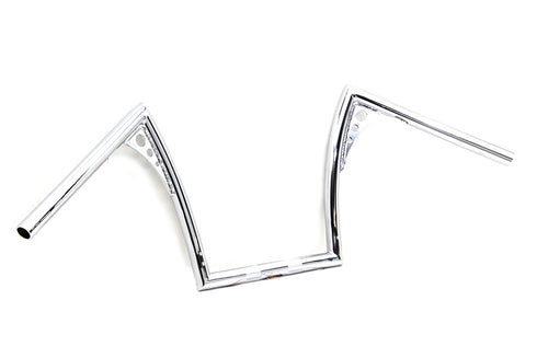 MCM 12 inch Pirate Z-Bar Handlebar Chrome - 25-3254