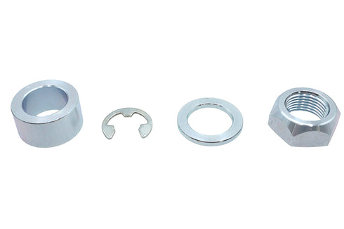 MCM Rear Axle Spacer Kit Smooth Style Bright Zinc - 2508-4T