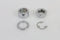 Colony Rear Axle Spacer Set Smooth Style Chrome - 2508-4