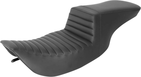 SADDLEMEN Tour Step-Up Seat - Front Tuck-n-Roll - Black - FL '97-'07 897-06-191