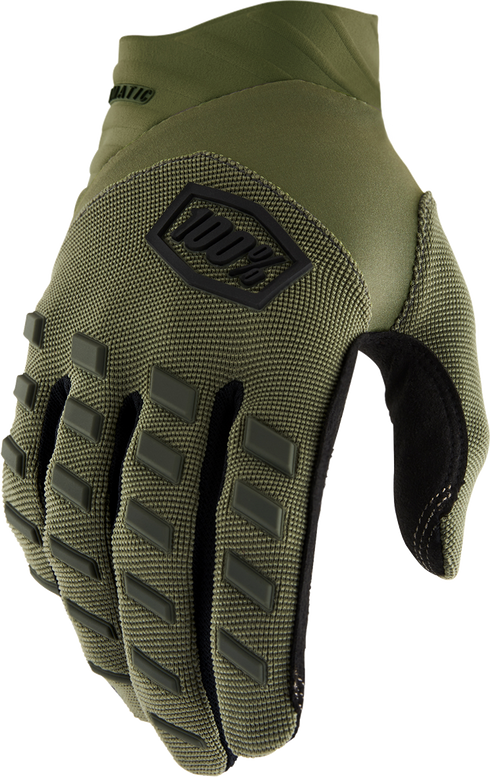 100% Airmatic Gloves - Green - Small 10000-00035