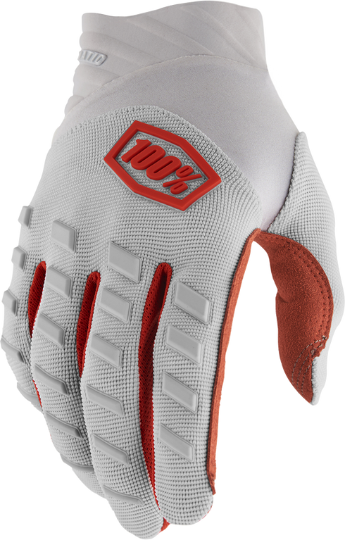 100% Airmatic Gloves - Silver - Small 10000-00040