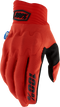 100% Cognito Smart Shock Gloves - Red - Small 10014-00045