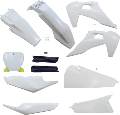 ACERBIS Full Body Kit - '22 OEM White/Black/Yellow - Husqvarna '19-'22 2726557428