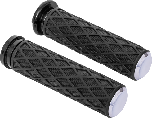 ARLEN NESS Diamond Grips - Cable - Chrome 500-005