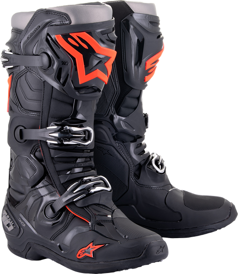 ALPINESTARS Tech 10 Boots - Black/Red Fluorescent - US 7 / EU 40.5 2010020-1030-7