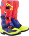 ALPINESTARS Tech 3 Boots - Red/Blue/Yellow Fluorescent - US 9 / EU 43 2013018-3375-9