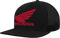 HONDA APPAREL Honda Wing Flat Bill Hat - Black/Red NP21A-H3170
