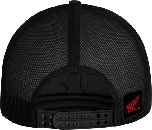 HONDA APPAREL Honda Wing Flat Bill Hat - Black/Red NP21A-H3170