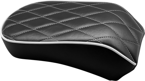 LE PERA Bare Bones Pillion Pad - White Diamond - Black - FLDE/FLHC '18-'23 LYX-007PDMWTP