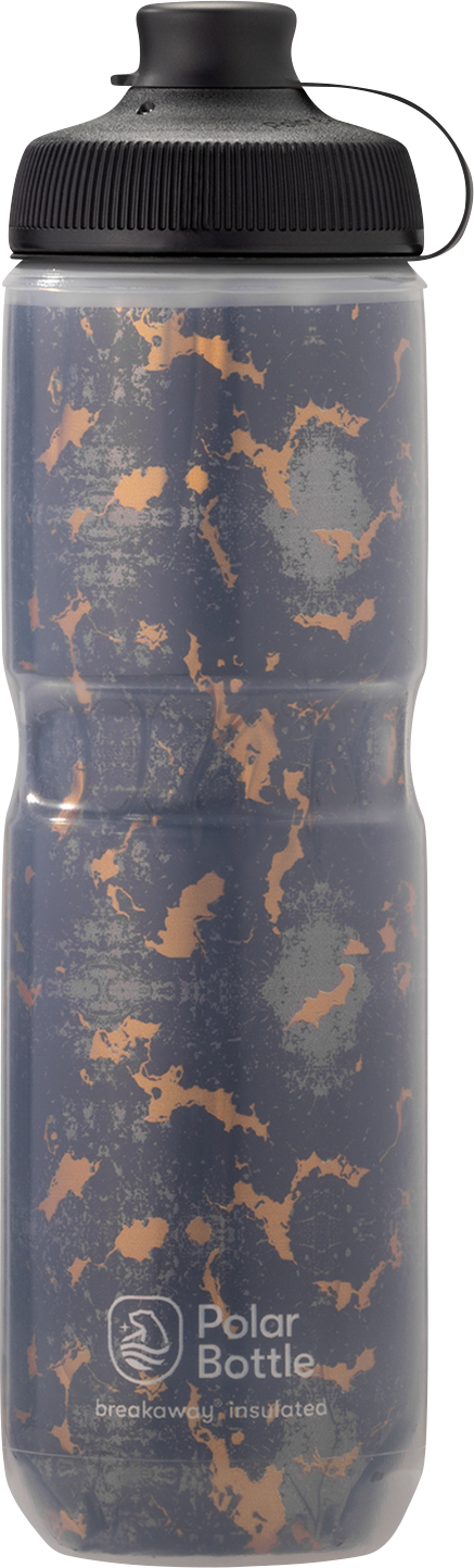 POLAR BOTTLE Breakaway? Muck Insulated Bottle - Shatter - Charcoal/Copper - 24 oz. INB24OZ09MG