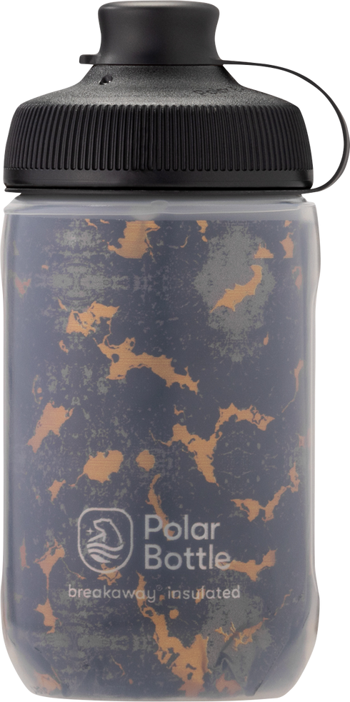 POLAR BOTTLE Breakaway? Muck Insulated Bottle- Shatter - Charcoal/Copper - 12 oz. INB12OZ09MG