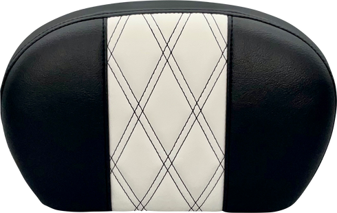 LE PERA Sissy Bar Pad - Large - GT 1/HR 1 Inlay - Dull Black L-SBP01GT/HR1