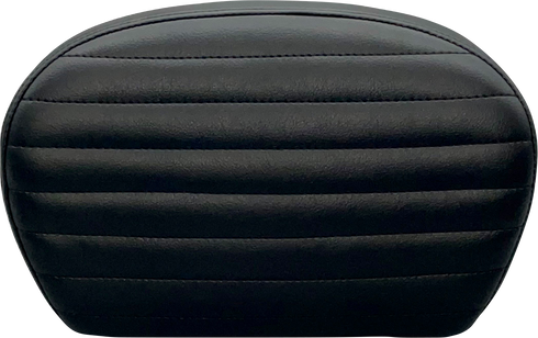 LE PERA Sissy Bar Pad - Large - Pleated - Dull Black L-SBP01PT-DULL