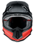 Z1R Youth F.I. Helmet - Fractal - MIPS® - Matte Black/Red - Small 0111-1517