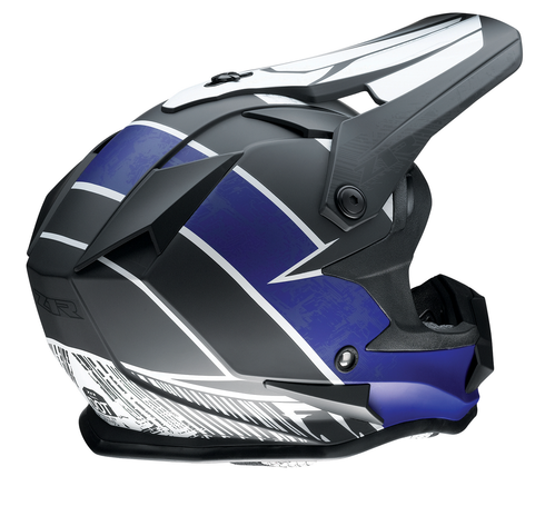 Z1R Youth F.I. Helmet - Fractal - MIPS® - Matte Black/Blue - Small 0111-1511