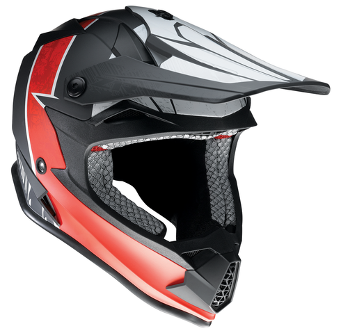 Z1R Youth F.I. Helmet - Fractal - MIPS® - Matte Black/Red - Small 0111-1517