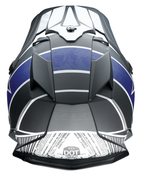 Z1R Youth F.I. Helmet - Fractal - MIPS® - Matte Black/Blue - Large 0111-1513