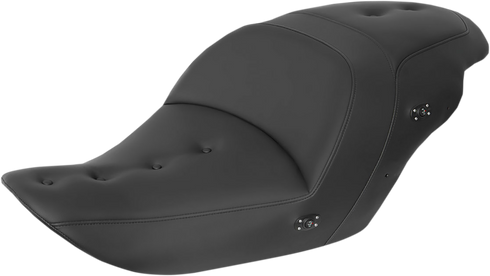 SADDLEMEN Heated Roadsofa™ Pillow Top Seat - Without Backrest - Black H23-20-181HCT