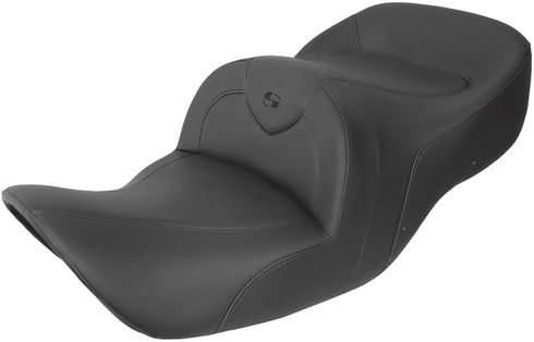 SADDLEMEN RoadSofa™ Seat - without Backrest - Black w/ Black Stitching - GL1800 '01-'10 H01-07-187