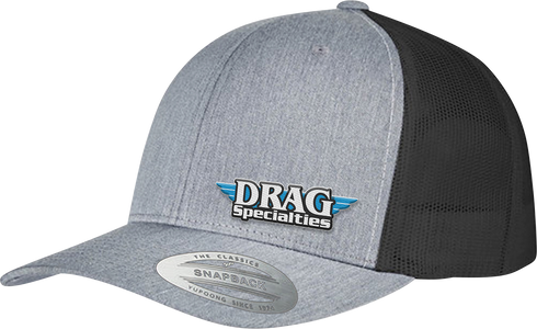 DRAG SPECIALTIES Drag Specialties Mesh Snapback Hat - Gray/Black NP22E-H710