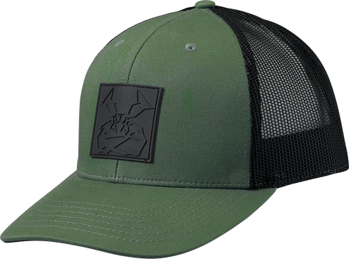 MOOSE OFFROAD Moose Agroid Embossed Hat - Green/Black - One Size 2501-4009