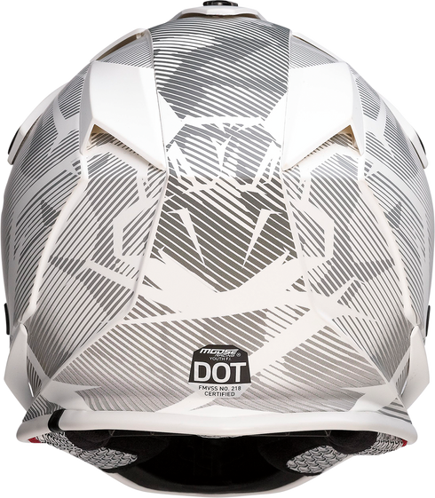 MOOSE OFFROAD Youth F.I. Helmet - Agroid Camo - MIPS® - Gray/White - Small 0111-1529