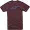 ALPINESTARS ALPINESTARS Ageless T-Shirt - Maroon/Blue - Large 1032-720308370L - 3030-22221