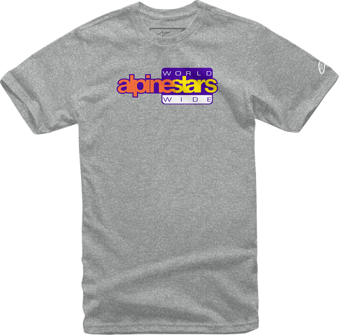 ALPINESTARS ALPINESTARS World Wide Again T-Shirt - Heather Gray - Medium 1232-722361026M - 3030-22150