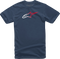 ALPINESTARS ALPINESTARS Ageless Fade T-Shirt - Navy - Large 1232-72202-70-L - 3030-22161