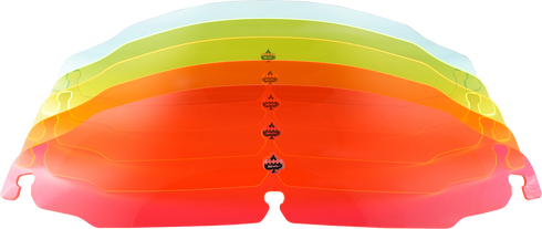 KLOCK WERKS Kolor Flare™ Windshield - 3-1/2" - Orange Ice - FLR KWW-01-0653