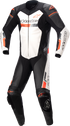 ALPINESTARS GP Force Chaser 1-Piece Leather Suit - Black/White/Red Fluo - US 50 / EU 60 3150321-1231-60