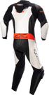ALPINESTARS GP Force Chaser 1-Piece Leather Suit - Black/White/Red Fluo - US 46 / EU 56 3150321-1231-56